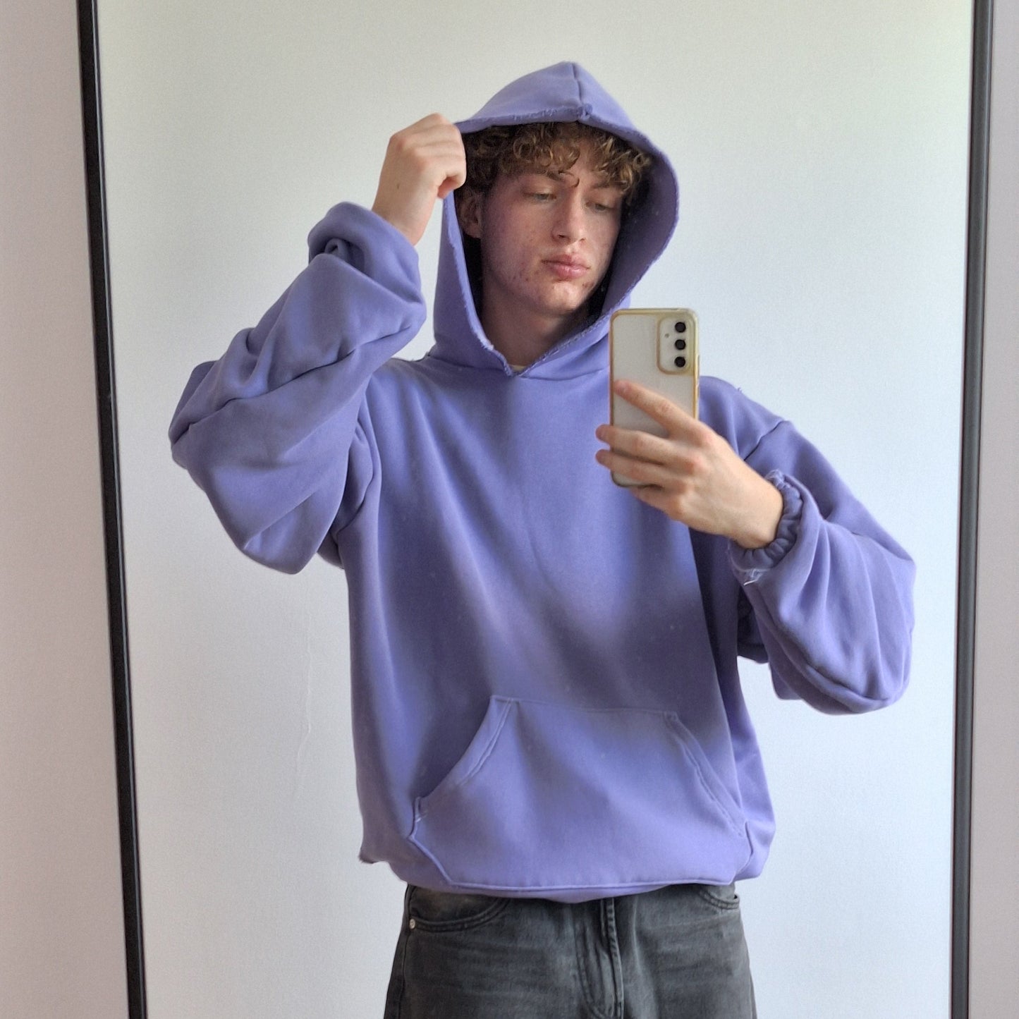 Boxy w Odcieniu Lawendy