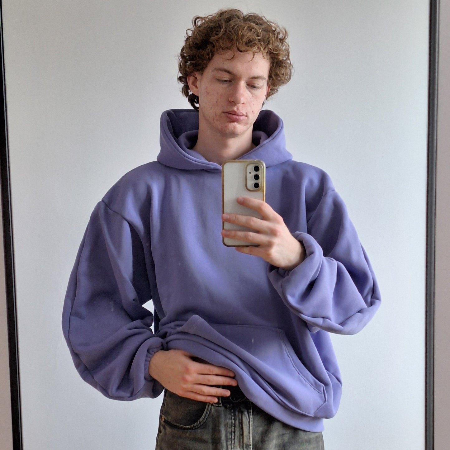 Boxy w Odcieniu Lawendy