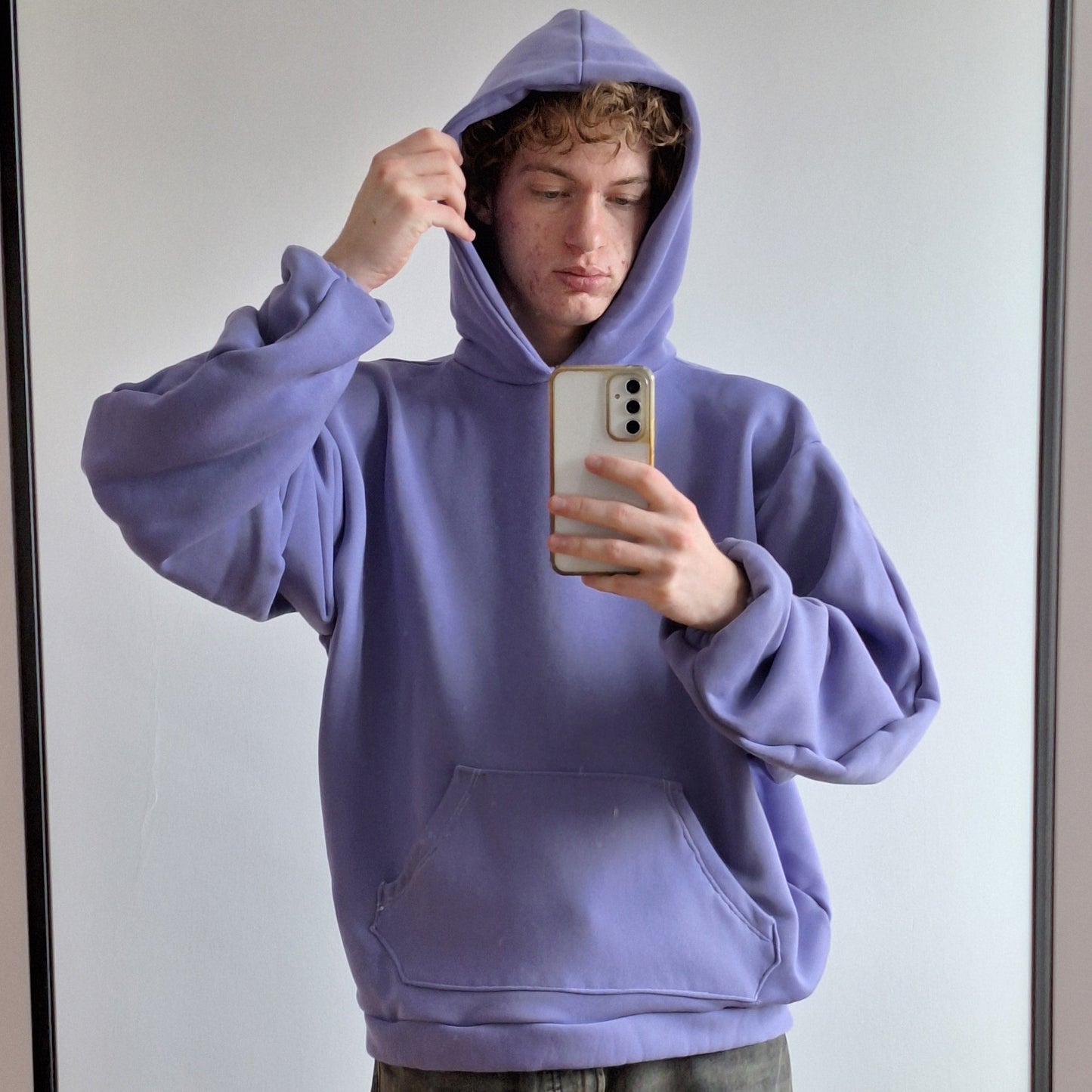 Boxy w Odcieniu Lawendy