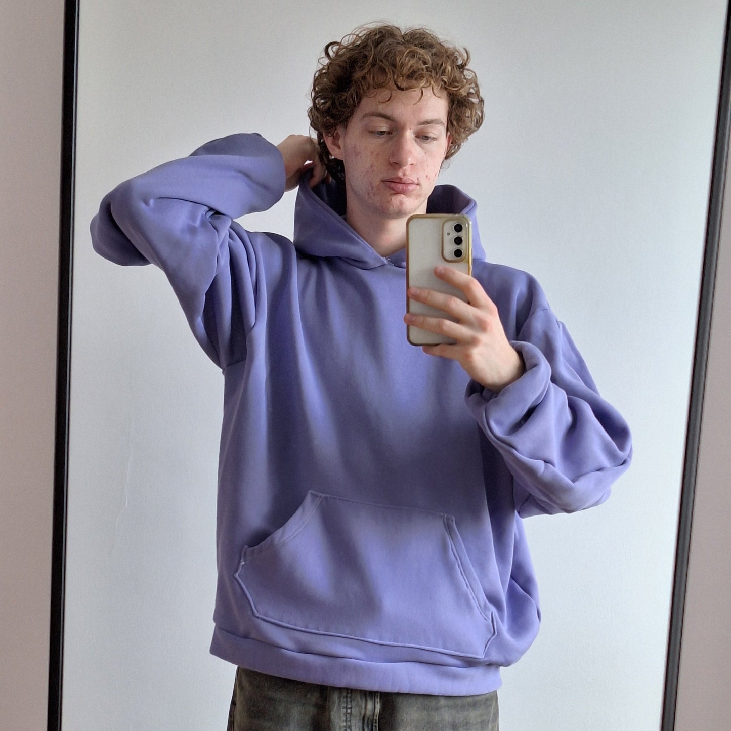 Boxy w Odcieniu Lawendy